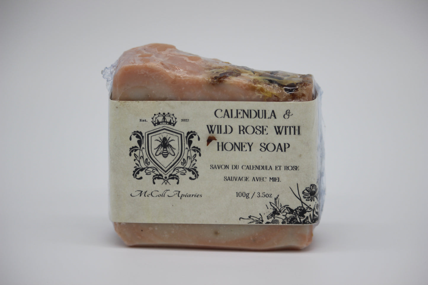 calendula & wild rose with honey soap