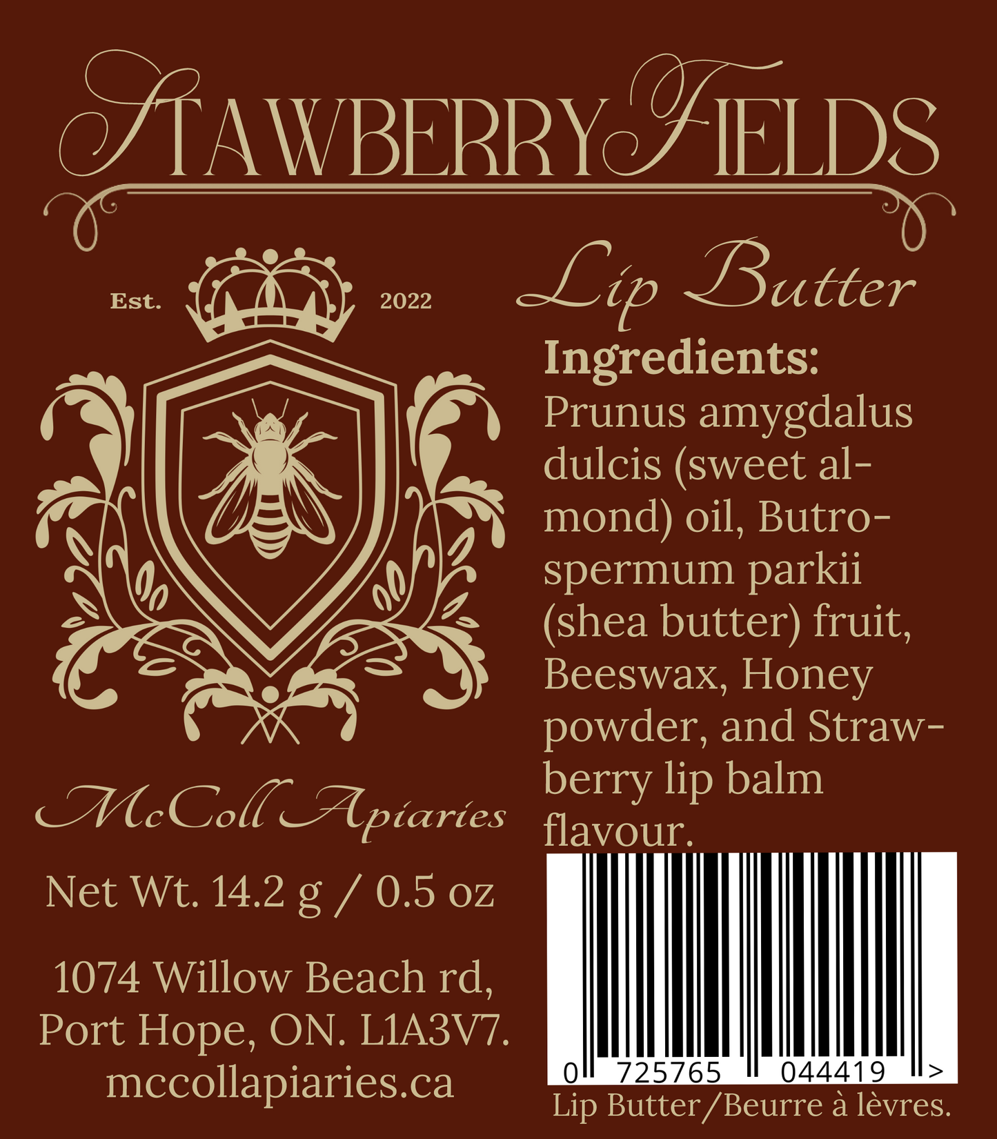 strawberry fields lip butter
